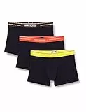 Tommy Hilfiger Pantaloncino Boxer Uomo Confezione da 3 Intimo, Multicolore (Deep Orange/Vivid Yellow/Camo Green), L
