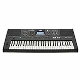 Yamaha Digital Keyboard PSR-E473 - Tastiera Digitale Versatile - Design Portatile con 61 Tasti a Tocco Sensibile e Vari Stili di Accompagnamento - Nero