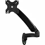 StarTech.com Supporto da Parete per Monitor a Singolo braccio, Regolazione Altezza (LED, LCD, Plasma) One-Touch