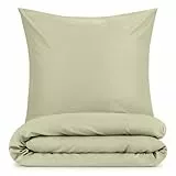 Blumtal Copripiumino Matrimoniale 250x200 e Federe 50x80 - Set di Lenzuola in microfibra extra morbida certificata Oeko-Tex, Set Copripiumino Matrimoniale con 2 Federe - 3 pezzi - Verde Oliva