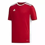 adidas Entrada 18 Jersey, Maglia Unisex Bambini, Power Red/White, 164