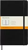 Moleskine Classic Notebook, Taccuino a Righe, Copertina Rigida e Chiusura ad Elastico, Formato Large 13 x 21 cm, Colore Nero, 240 Pagine