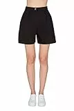 ARMANI EXCHANGE Sostenibile, Cross Gender, Metallic Botton, Pantaloncini, Donna, Nero, 6