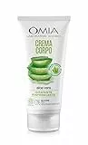 Omia - Crema Corpo Eco Bio con Aloe Vera del Salento, Crema Idratante, Lenitiva e Rinfrescante, Ideale per Pelli Secche, Non Unge, Dermatologicamente Testato - Flacone da 200 ml