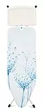Brabantia - ASSE da Stiro C - per Caldaia a Vapore - Modello XL per Stirare - Supporto in Metallo - Regolabile in Altezza - Robusto a Quattro Gambe - Pieghevole - Cotton Flower - 124x45 cm