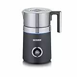 Severin SM 3587 - Montalatte a induzione Spuma 700 Plus, millilitri, in acciaio inox-nero, nero - acciaio inossidabile