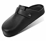 KEMISANT Zoccoli Donna, Scarpe Infermiera Ciabatte Casa(Nero-EU 39-40)