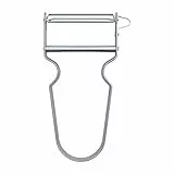 Victorinox REX - Pelapatate per verdure, manico in alluminio, lama in acciaio inossidabile, taglio dritto extra affilato, colore metallo, Nero, 109 mm