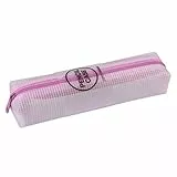 APLI 18697 - Borsa traslucida con cerniera Nordik Collection Custodia traslucida con cerniera ROSA. Dimensioni 210 x 45 x 45 mm
