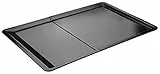 Dr Oetker Teglia Rettangolare Estensibile 37-52x33x1,5 cm, con Sistema di Bloccaggio Automatico,Carbon Steel con Rivestimento Antiaderente Classic Temp Max 230°C, Linea Tradition