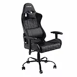 Trust Gaming GXT 708 Resto Sedia Gaming, Sedia 360° con Cuscini Rimovibili, Regolabile in Altezza, Sedia Girevole da Scrivania per PC, Ufficio, per Gioco – Nero