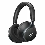 soundcore Anker Space One Cuffie Bluetooth Cancellazione Rumore Attiva Adattiva, Riduzione Voce Umana 2X Più Forte, 40 Ore ANC, Controllo app, LDAC Hi-Res Wireless Audio, Chiamate Chiare