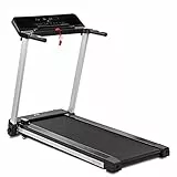 Fitfiu Fitness MC-260 - Tapis roulant Pieghevole Ultra Compatto, velocità Regolabile 12km/h, Design Minimalista, Superficie di Corsa 41x122cm, Potenza 1800W, cardiofrequenzimetro, Peso Massimo 110kg
