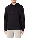 United Colors of Benetton Felpa con cappuccio 3J68U2001 Uomo, Nero 100, M