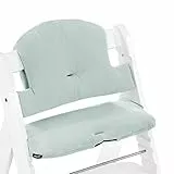 Hauck Cuscino Seggiolone Highchair Pad Select - Cuscino da Seduta per il Seggiolone Alpha+ in Cotone - Facile da Fissare, 2 Pezzi - Menta, Muslin