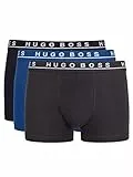 BOSS Trunk 3P Co/El 50325791 Boxer, Open Blue 487, L (Pacco da 3) Uomo