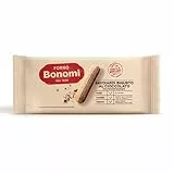 Forno Bonomi Savoiardi Bigusto al cioccolato, i savoiardi ancora più golosi, ideali per dare un tocco di originalità alle tue ricette o come snack. Confezione da 200 grammi.