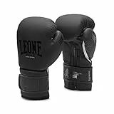 LEONE 1947, Guantoni Boxe Black Edition, Unisex – Adulto, Nero, 10 OZ, GN059