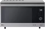 LG MJ3965ACS Forno Microonde Smart Inverter Combinato e Ventilato con Cottura a Vapore, 39 Litri, Programmi Automatici, 5 Livelli di Potenza, Piatto Microonde Crispy Incluso - Inox