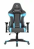 Oversteel - ULTIMET Sedia da gaming professionale, tessuto traspirante, braccioli 2D, altezza regolabile, schienale reclinabile a 180°, pistone a gas classe 3, fino a 120 kg, colore Blu