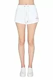 ARMANI EXCHANGE Coulisse, Stampa logo, Vita a coste, Pantaloncini Donna, Bianco, XS