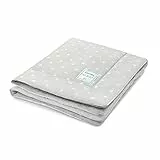 LAMPS & COMPANY Coperta in Velluto di Cotone, Colore Grigio, 100 x 80 cm