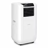 Klarstein Condizionatore Portatile 5in1, Climatizzatore Portatile, Aria Condizionata Portatile, Condizionatore Aria Calda e Fredda, 15000 BTU, Classe A, Con Smart App e Telecomando, Night Mode, Bianco