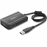 StarTech.com Adattatore USB a VGA, 1920x1200, Scheda video e grafica esterna, Adattatore convertitore USB per doppio monitor VGA, Supporta Windows (USB2VGAE3)