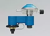 Campingaz Doppia connessione con regolatore di pressione del gas per stufe a gas Campingaz, doppia connessione per cartucce di gas EasyClic CV 300 & CV 470 Plus e bombole di gas R904 & R907
