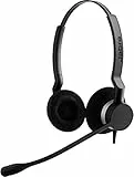 Jabra Biz 2300 Quick Disconnect Cuffie Stereo On-Ear, Cuffie con Cavo e Cancellazione del Rumore, Per Telefoni Fissi