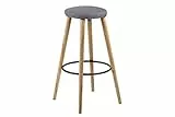Amazon Brand - Movian Tarna - Set da 2 sgabelli da bar, 41 x 41 x 77 cm, grigio