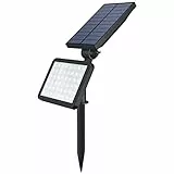 OUSFOT Faretti Solari da Giardino 2 Modalità D'Installazione 5 Differenti Intensità D'Illuminazione 48 LED Regolabile, Vialetto, Piscina e Campeggio Impermeable