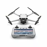 DJI Mini 3 Pro con DJI Smart Control - Drone con telecamera pieghevole e leggero con video 4K/60 Fps, foto da 48 MP, 34 minuti di volo, rilevamento ostacoli a tre vie, grigio