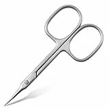 Forbici Unghie Professionali 1.5mm Longivia® Forbicine per Cuticole o sopracciglia in Acciaio Inox con Lama Affilata Manicure Taglia Cuticole Professionale Mani e piedi per Barba e Sopracciglia