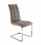 Wink design, Lakewood, Set 4 Sedie, Finta Pelle, Tortora