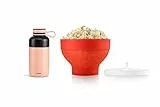 Lékué Kit regalo Popcorn, silicone + bottiglia isotermica acciaio inox 300 ml