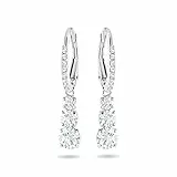 Swarovski Orecchini Attract Trilogy, Bianco, Placcato rodio