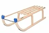 Slitta slittino in legno Davos 90 cm legno di faggio neve