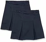 Amazon Essentials Gonne Pantalone Uniformi Bambine e Ragazze, Pacco da 2, Blu Marino, 6-7 Anni Slim