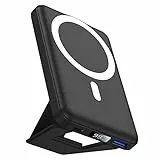Power Bank Magnetico, AOGUERBE 10000mAh Caricabatterie Portatile Wireless, PD 22.5W Caricatore Powerbank con LED Display, Batteria Esterna con MagSafe per iPhone 15/14/13/12/Mini/Pro/Pro Max