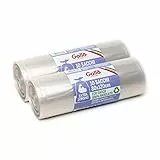 Gallo, 20 SacchettI Spazzatura in Plastica Riciclata, Extrastrong, 80x120cm, Trasparenti