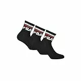 Fila F9398, Calze Unisex, Black, 39/42 (3 paia)