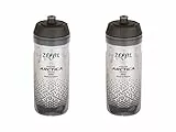 ZEFAL Pack Arctica 55 - Set di due Borracce per Bicicletta - Bottiglia da Bicicletta Isotermica - Inodore e Impermeabile - Bottiglia Sportiva Senza BPA,550ml - Argento/Nero