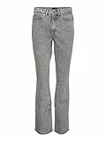 VERO MODA Vmselma HR Flared Slit Jeans Ra204 Pantaloni, Denim Grigio Medio, 26W x 30L Donna
