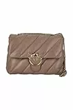 Pinko, LOVE BIG PUFF CL SHEEP NAPPA Donna, D01Q_BISCOTTO ZENZERO-ANTIQUE GOLD, One size