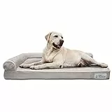 PetFusion - Letto per Cani in Memory Foam, BetterLounge, con Rivestimento Impermeabile e Rimovibile, Larghezza di 91 x 71 x 15 cm -