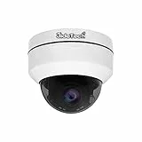 JideTech Telecamera Dome IP 5MP PTZ Poe per Esterno, Zoom Ottico 5X, Telecamera di Videosorveglianza, IP66, Rilevamento Persone, Visione Notturna IR, Supporto Max 128G Slot per Scheda SD Bianco