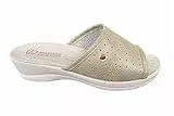 BOCCIOLO Valentina #NOVIOLENZACONTROLEDONNE Ciabatta Sanitaria Donna Aperta Sottopiede Pelle Antishock Made in Italy Articolo 2046B (Platino, numeric_39)