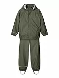 Name It Nkndry Rain Set Noos, Set Pioggia Unisex - Bimbi 0-24, Verde (Thyme), 152