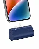 VEGER Mini Power Bank 5000mAh, PD 20W Caricabatterie Portatile, piccolo Batteria Esterna Compatibile con iPhone 14,12,11, XS, XR, 8, 7,6S, AirPods (Blu)